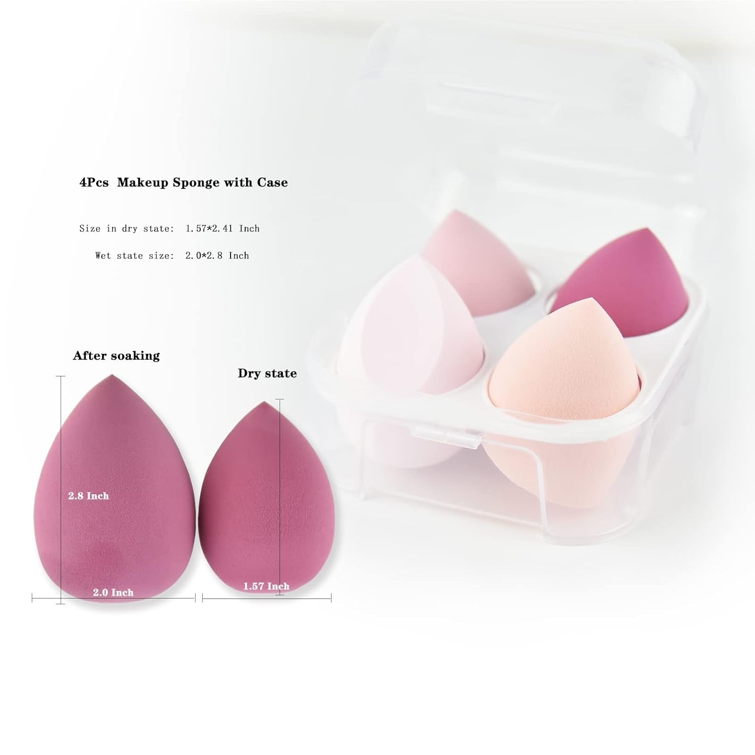 30Pcs Pink Makeup Brushes with Makeup Sponges Makeup Tool Set Makeup Brushes Set Natural Synthetic Eye Shadow Foundation Make-Up Facial Mixed Powder Blusher Concealer Eye Makeup Brush Set