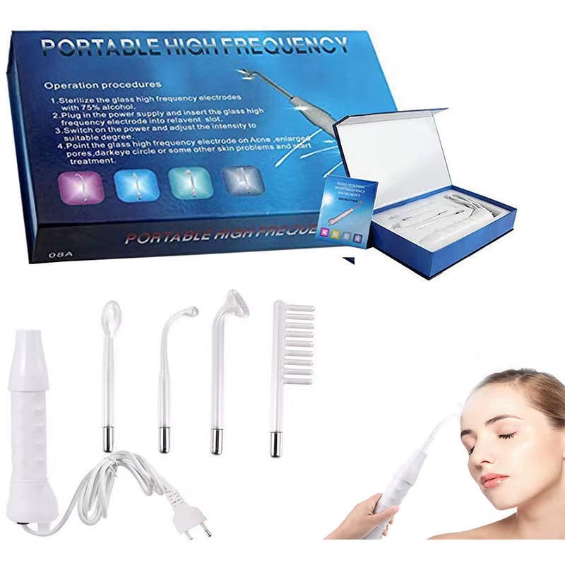 Portable High Frequency Galvanic Skin Care High Frequency Facial Machine Facial Skin Care Beauty Care Tools