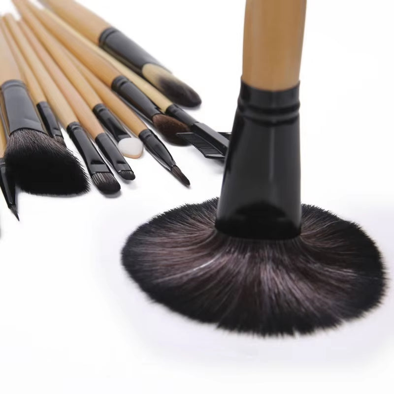 Gift Bag of 24 Pcs Makeup Brush Sets Professional Cosmetics Brushes Eyebrow Powder Foundation Shadows Pinceaux Make up Tools