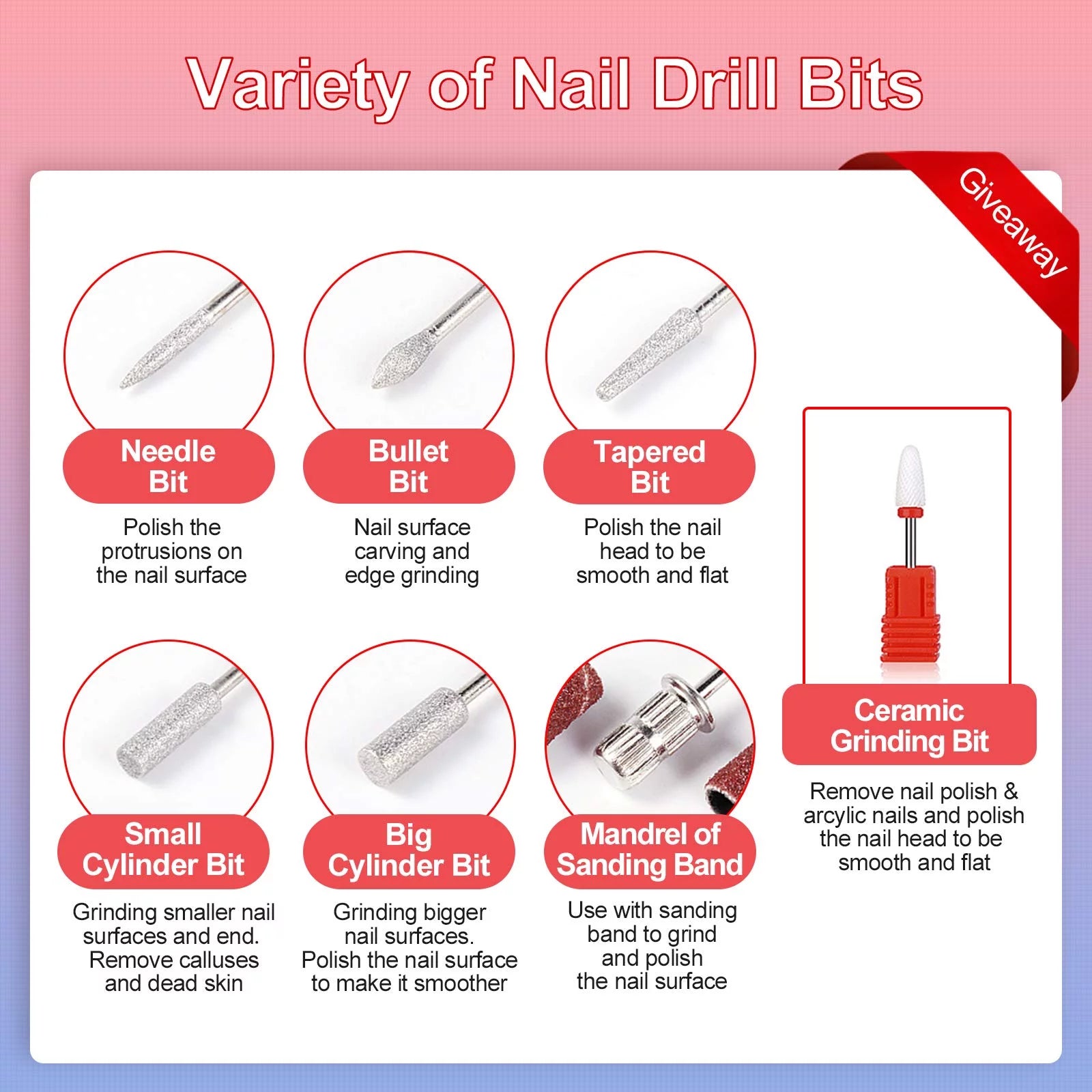 Professional Nail Drill Kit (66Pcs)