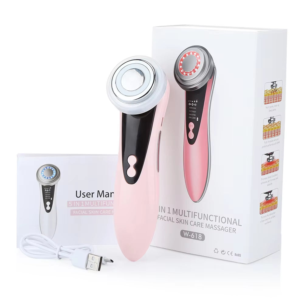 Multifunctional Facial Skin Care Massager Electric Facial Massage Device EMS Microcurrents Lift Skin Care Beauty Machine