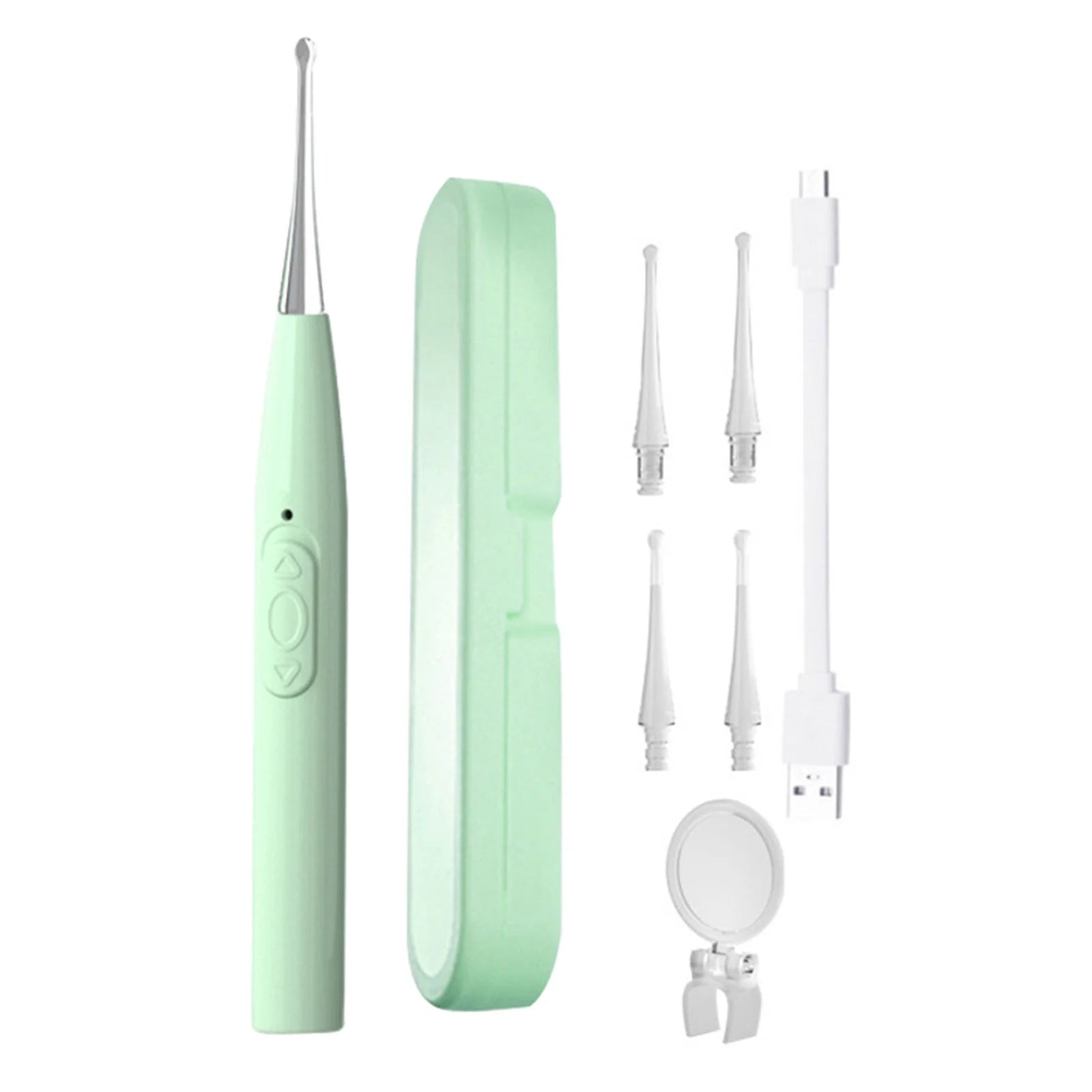 Clearance Ear Wax Removal Tools with Light Ear Pick Cleaning Kit for Humans Ear Spoon Tweezers for Ear Health Care Gift Stainless Steel Light Emitting Ear Picking Tweezers